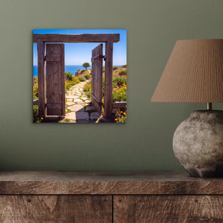 Alu-Dibond-Bild - Tor – Weg – Meer — 3