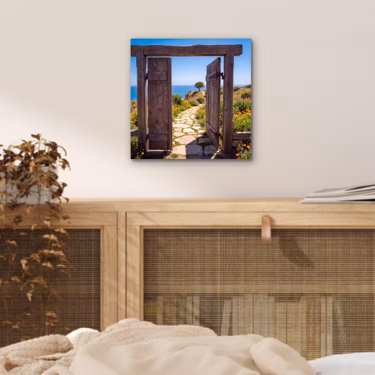 Alu-Dibond-Bild - Tor – Weg – Meer — 4