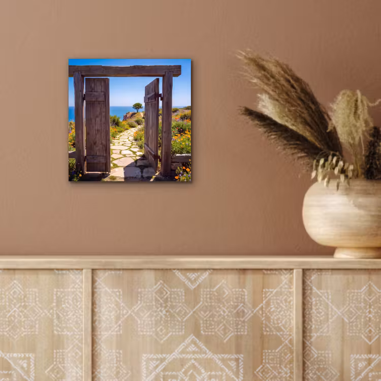 Alu-Dibond-Bild - Tor – Weg – Meer — 5