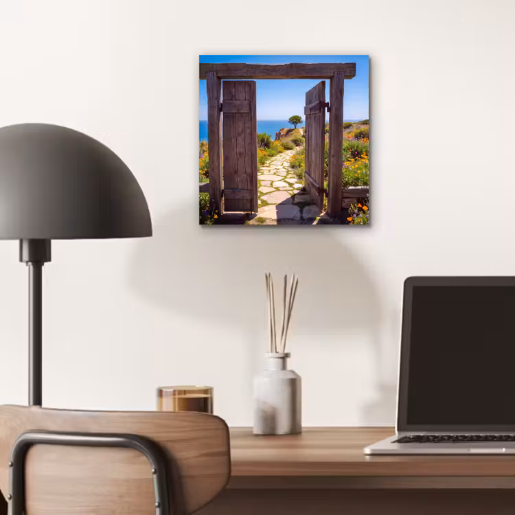 Alu-Dibond-Bild - Tor – Weg – Meer — 6