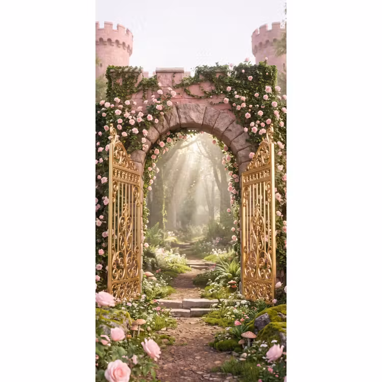 Tapete - Tor – Blumen – Märchen — 2