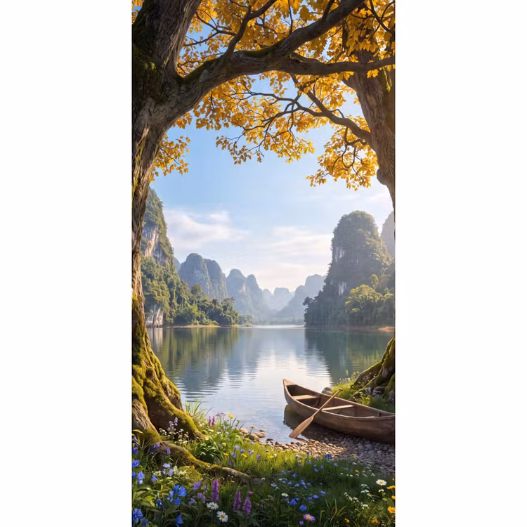 Tapete - Natur – See – Berge — 2