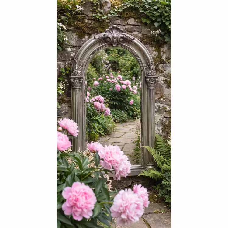 Tapete - Spiegel – Garten – Blumen — 2