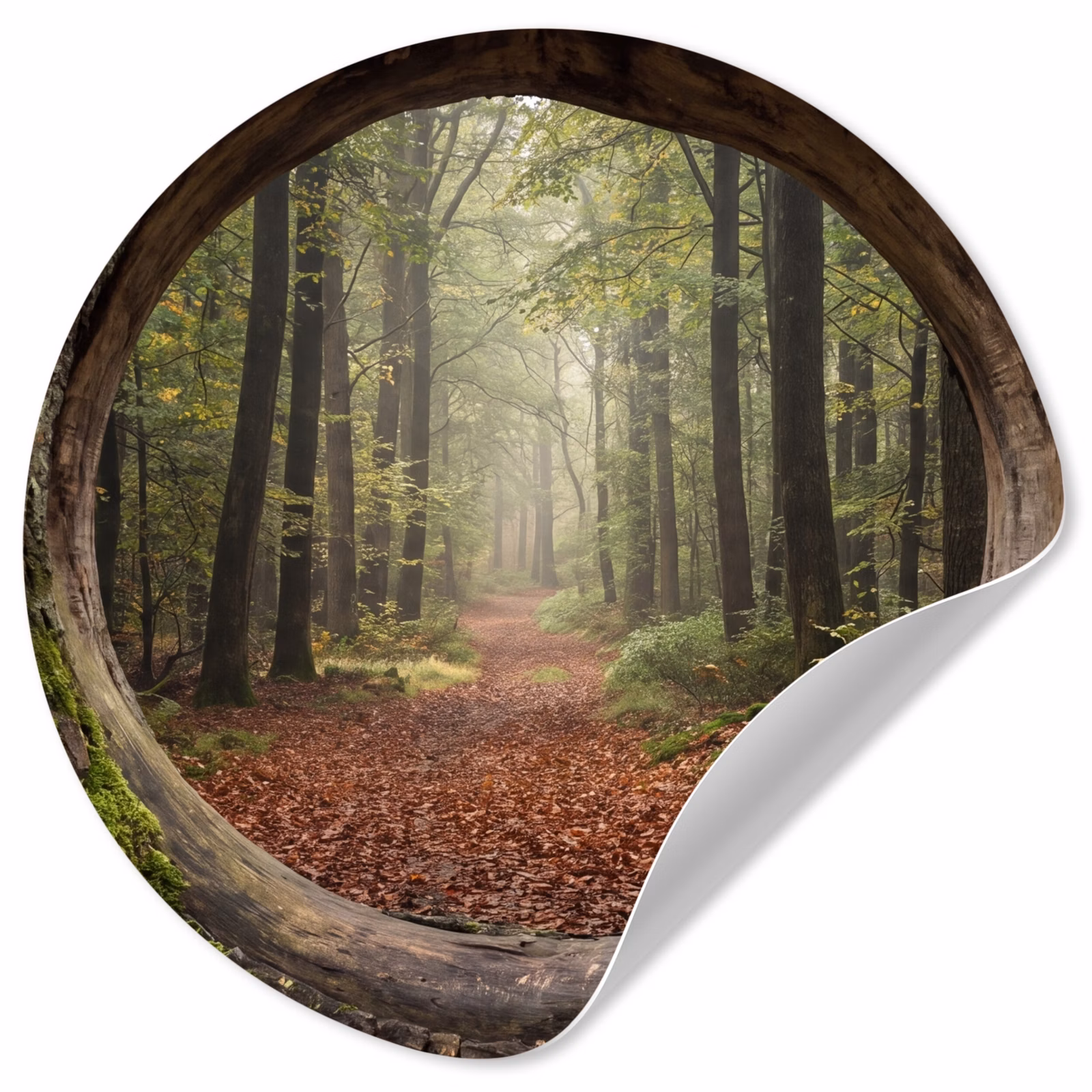 Runde Tapete - Baum – Wald – Natur — 1