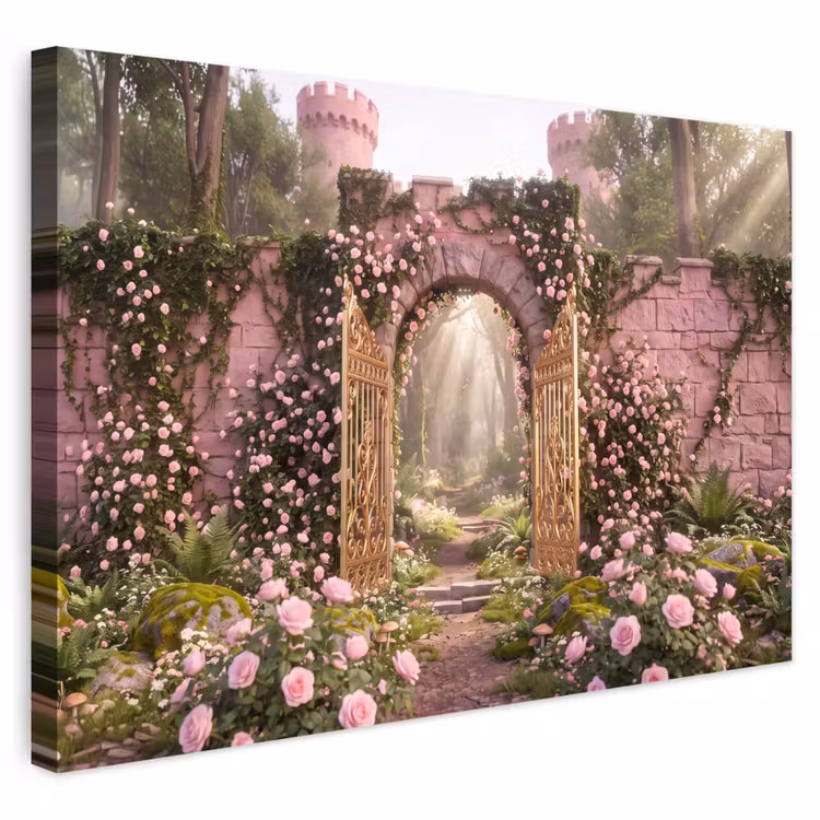Outdoor Leinwand - Tor – Blumen – Märchen — 1