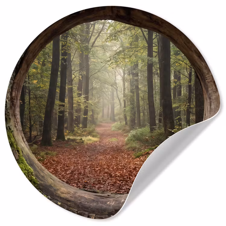Runde Tapete - Baum – Wald – Natur — 1