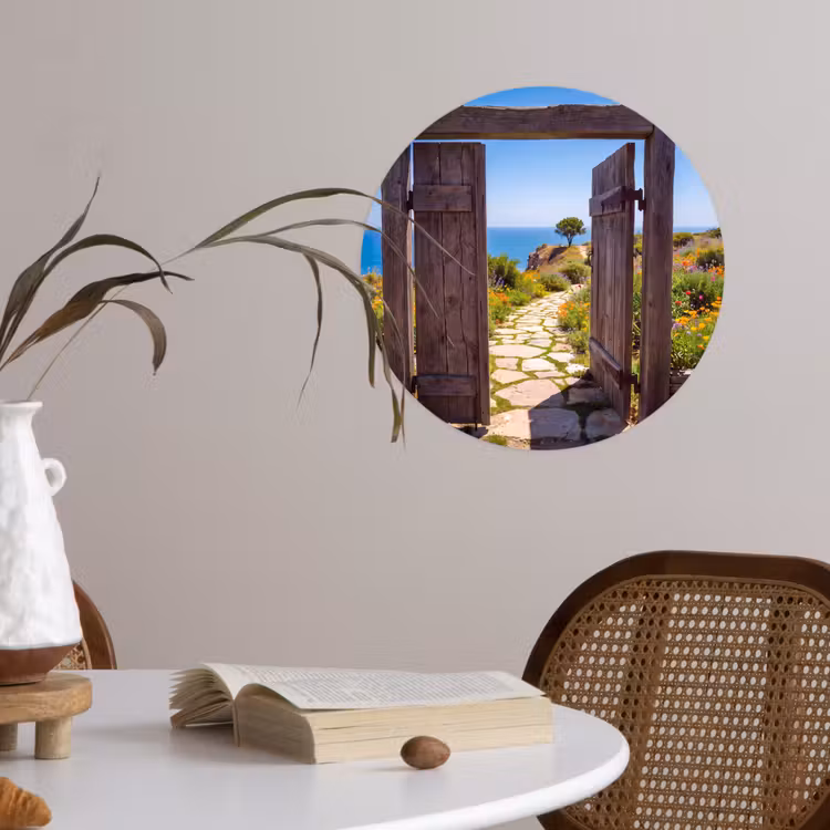 Runde Tapete - Tor – Weg – Meer — 4