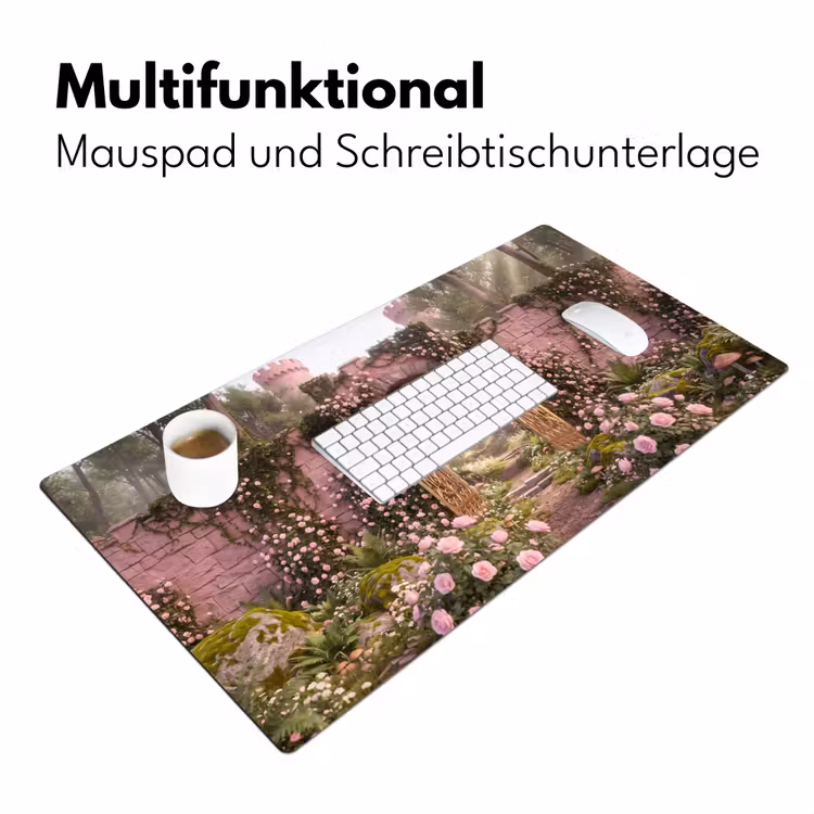 Schreibtischunterlage - Tor – Blumen – Märchen — 4