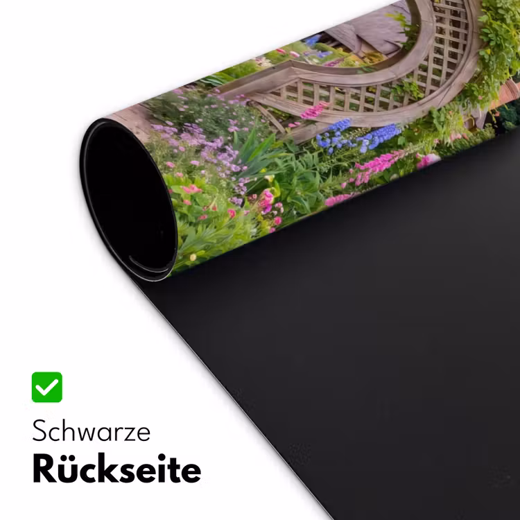 Schreibtischunterlage - Garten – Bogen – Blumen — 2