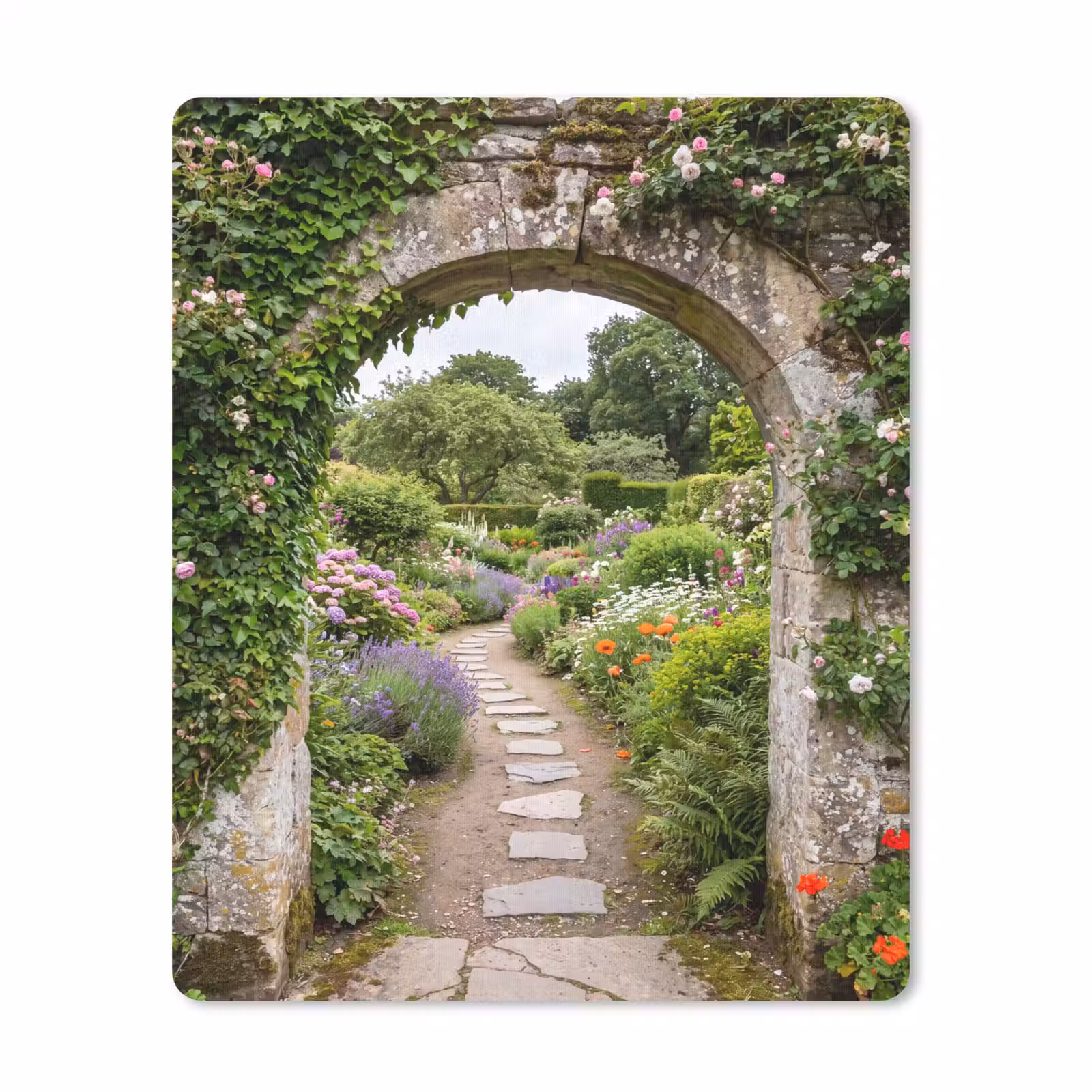 Mauspad - Garten – Blumen – Weg — 1
