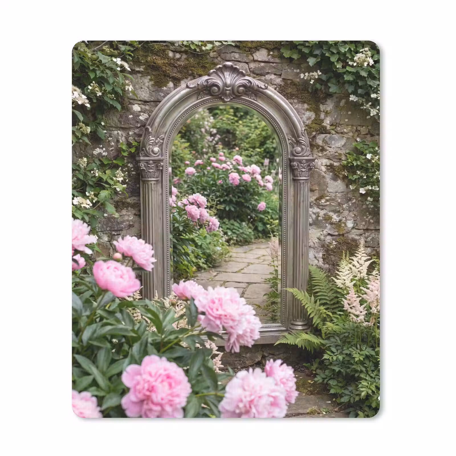 Mauspad - Spiegel – Garten – Blumen — 1