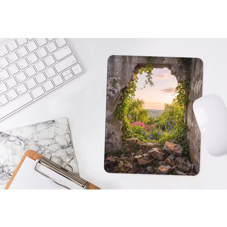 Mauspad - Mauer – Natur – Blumen — 4