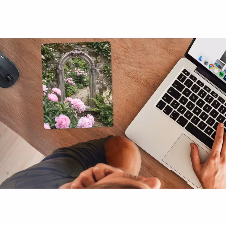 Mauspad - Spiegel – Garten – Blumen — 2