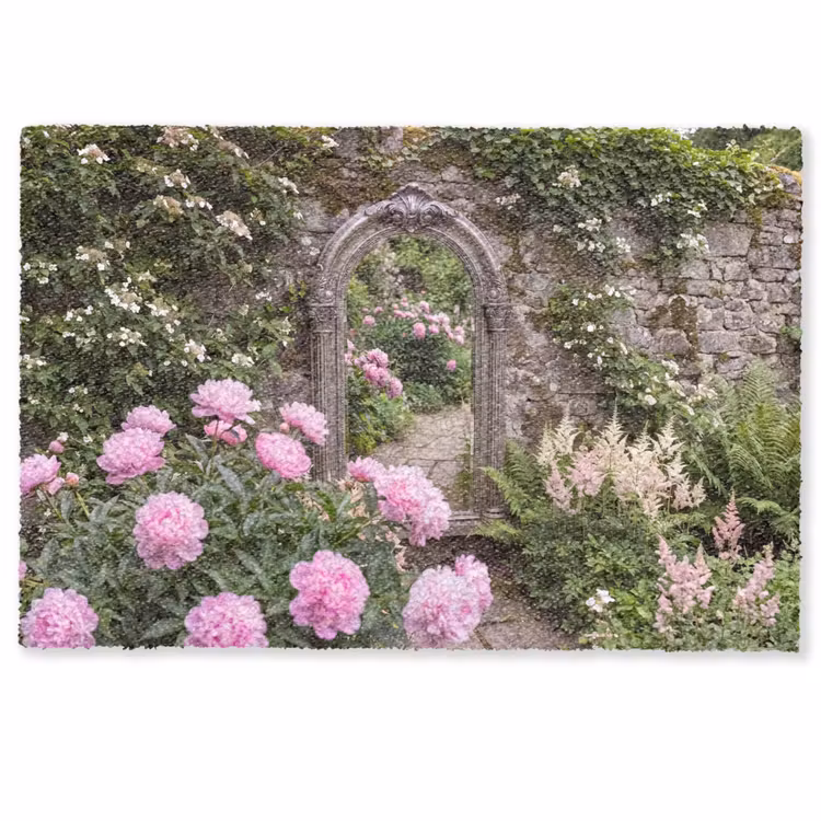 Fußmatte - Spiegel – Garten – Blumen — 1