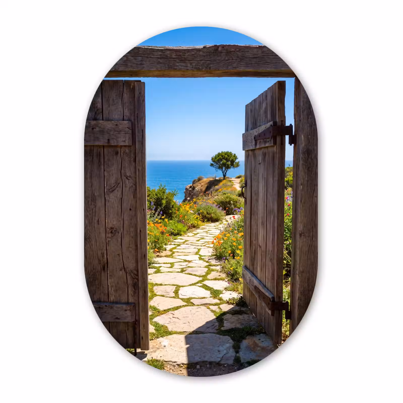 Forexbild Oval - Tor – Weg – Meer — 1
