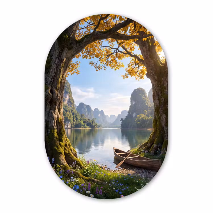 Forexbild Oval - Natur – See – Berge — 1