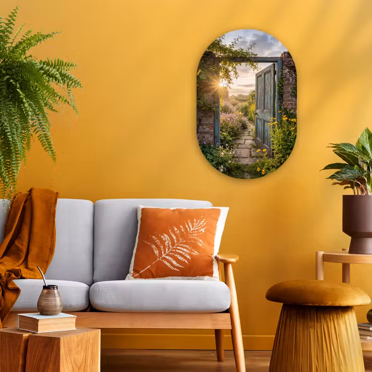 Forexbild Oval - Tür – Garten – Natur — 2