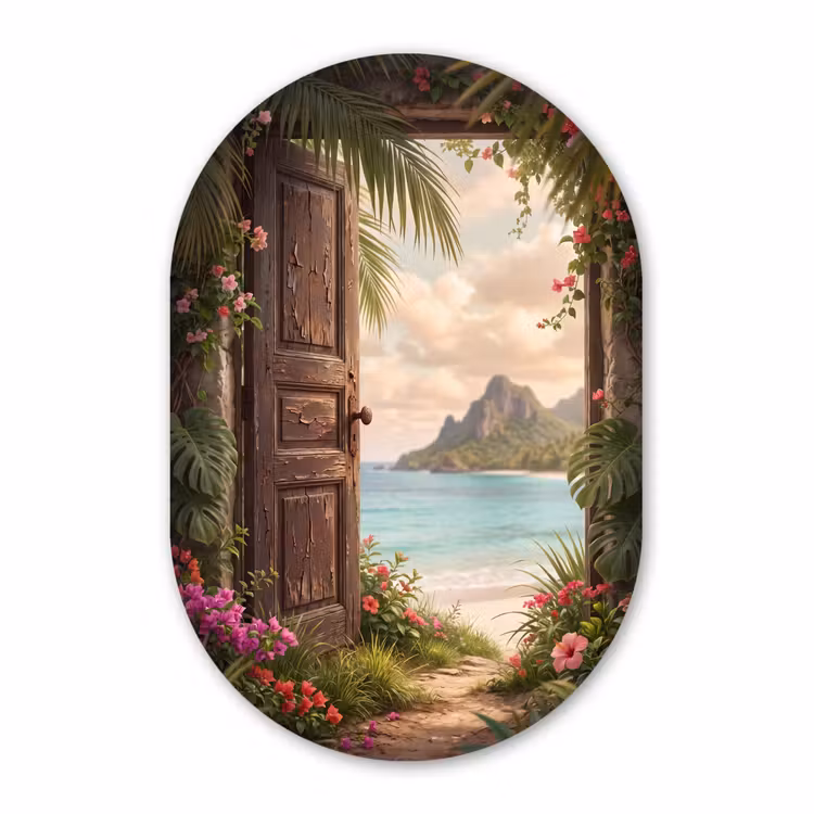 Forexbild Oval - Tür – Strand – Natur — 1