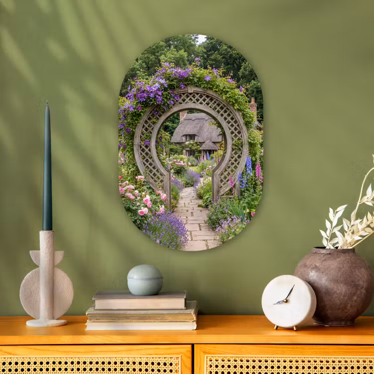 Forexbild Oval - Garten – Bogen – Blumen — 3