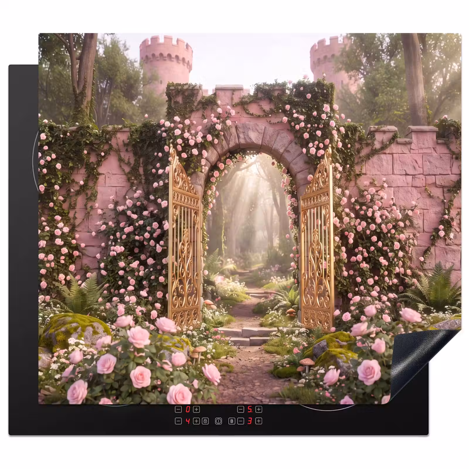 Herdabdeckplatte - Tor – Blumen – Märchen — 1