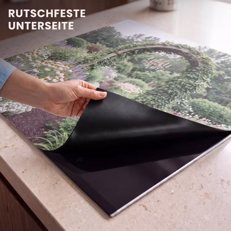 Herdabdeckplatte - Bogen – Garten – Natur — 9