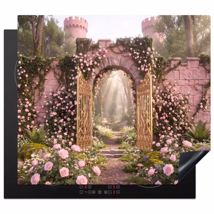 Herdabdeckplatte - Tor – Blumen – Märchen — 1