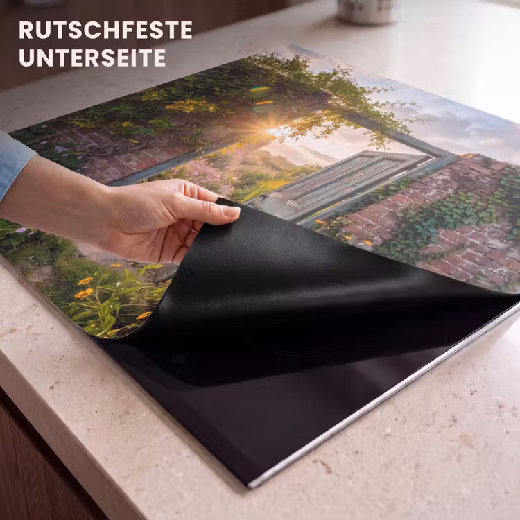 Herdabdeckplatte - Tür – Garten – Natur — 9
