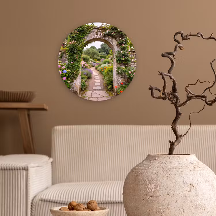 Forexbild Rund - Garten – Blumen – Weg — 2