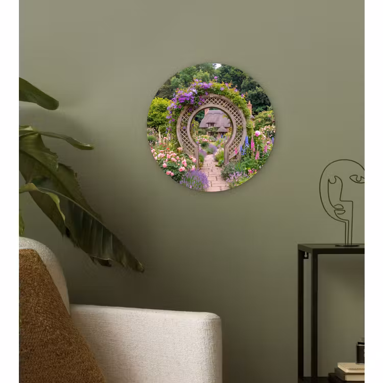 Forexbild Rund - Garten – Bogen – Blumen — 3