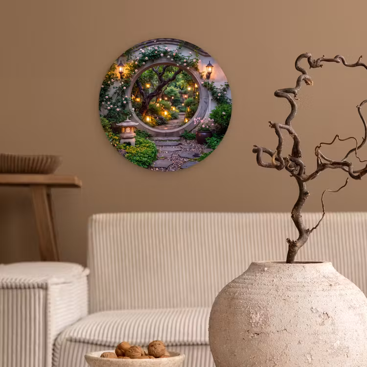 Forexbild Rund - Tor – Garten – Beleuchtung — 2