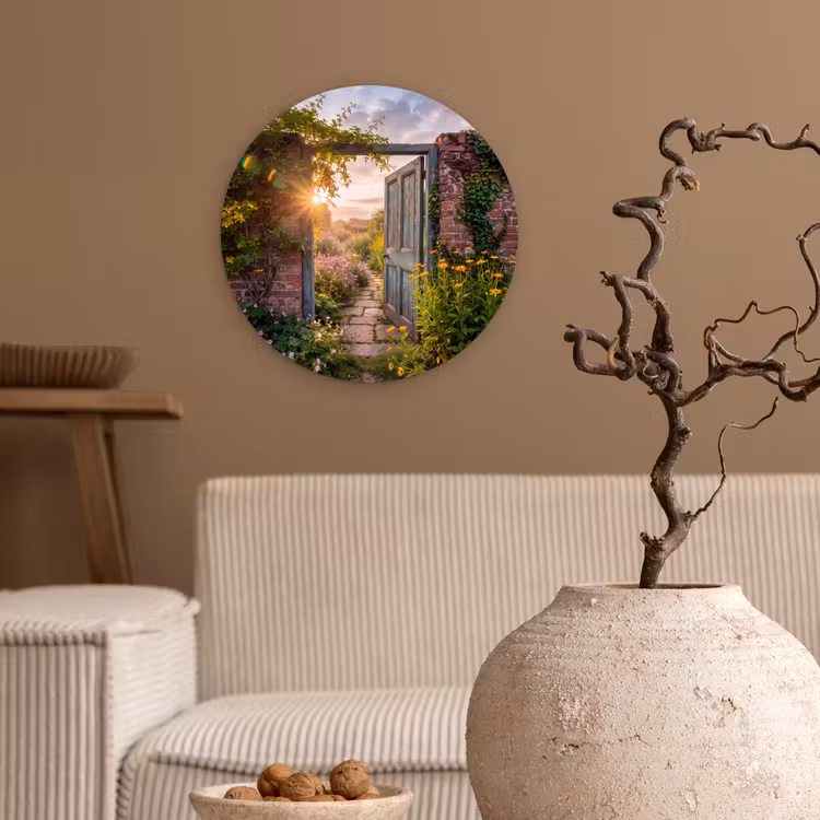 Forexbild Rund - Tür – Garten – Natur — 2