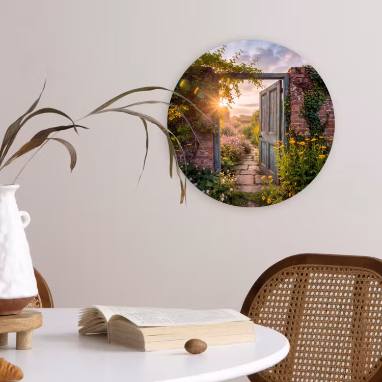 Forexbild Rund - Tür – Garten – Natur — 4