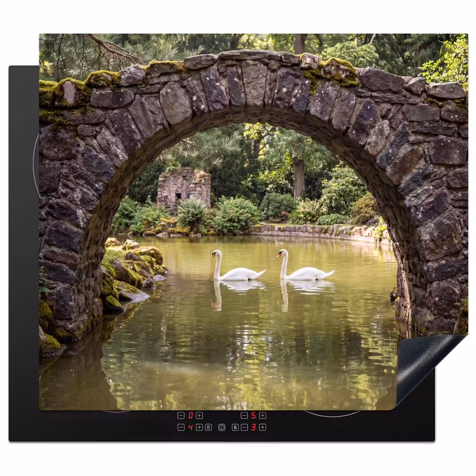 Herdabdeckplatte - Vogel – Wasser – Natur — 1
