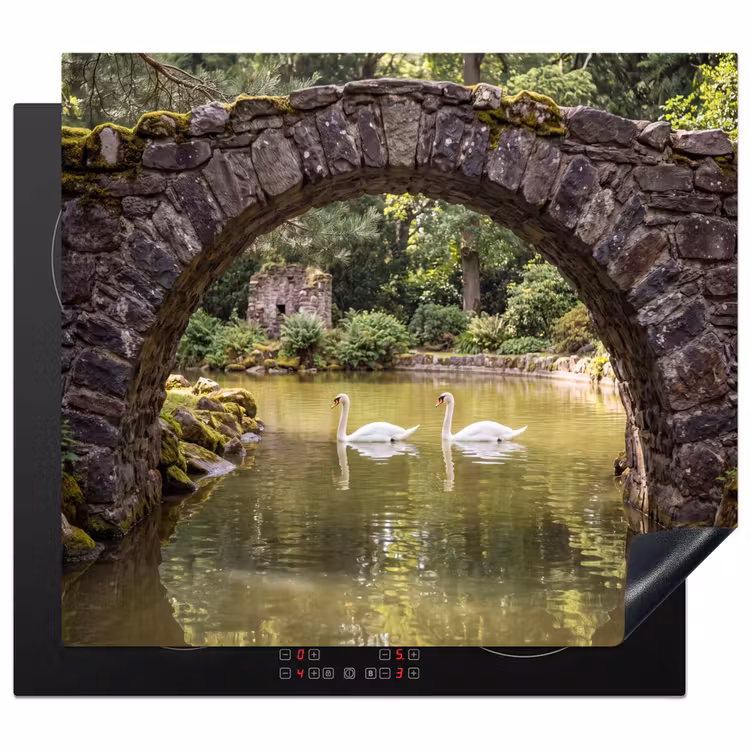 Herdabdeckplatte - Vogel – Wasser – Natur — 1