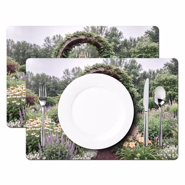 Tischset - 6 Stück - Bogen – Garten – Natur — 2