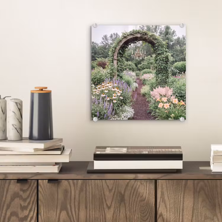 Glasbild - Bogen – Garten – Natur — 2