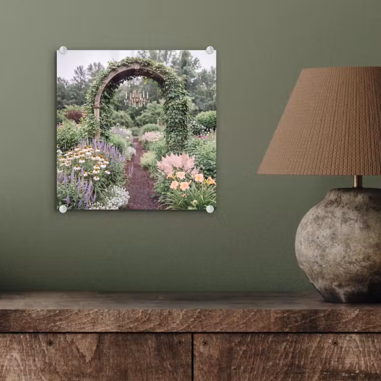 Glasbild - Bogen – Garten – Natur — 4
