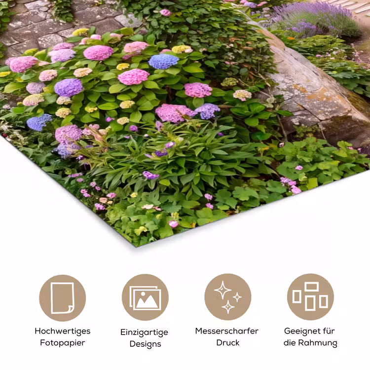 Poster - Garten – Blumen – Weg — 5