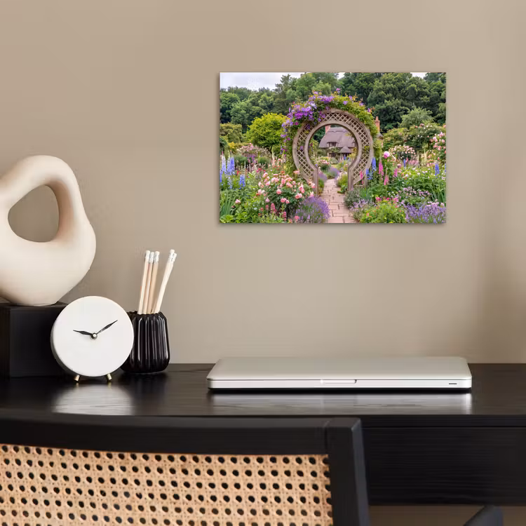 Poster - Garten – Bogen – Blumen — 2
