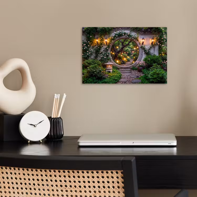 Poster - Tor – Garten – Beleuchtung — 2