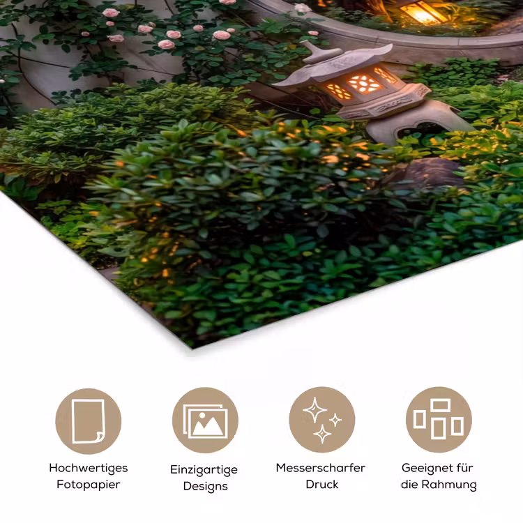 Poster - Tor – Garten – Beleuchtung — 5