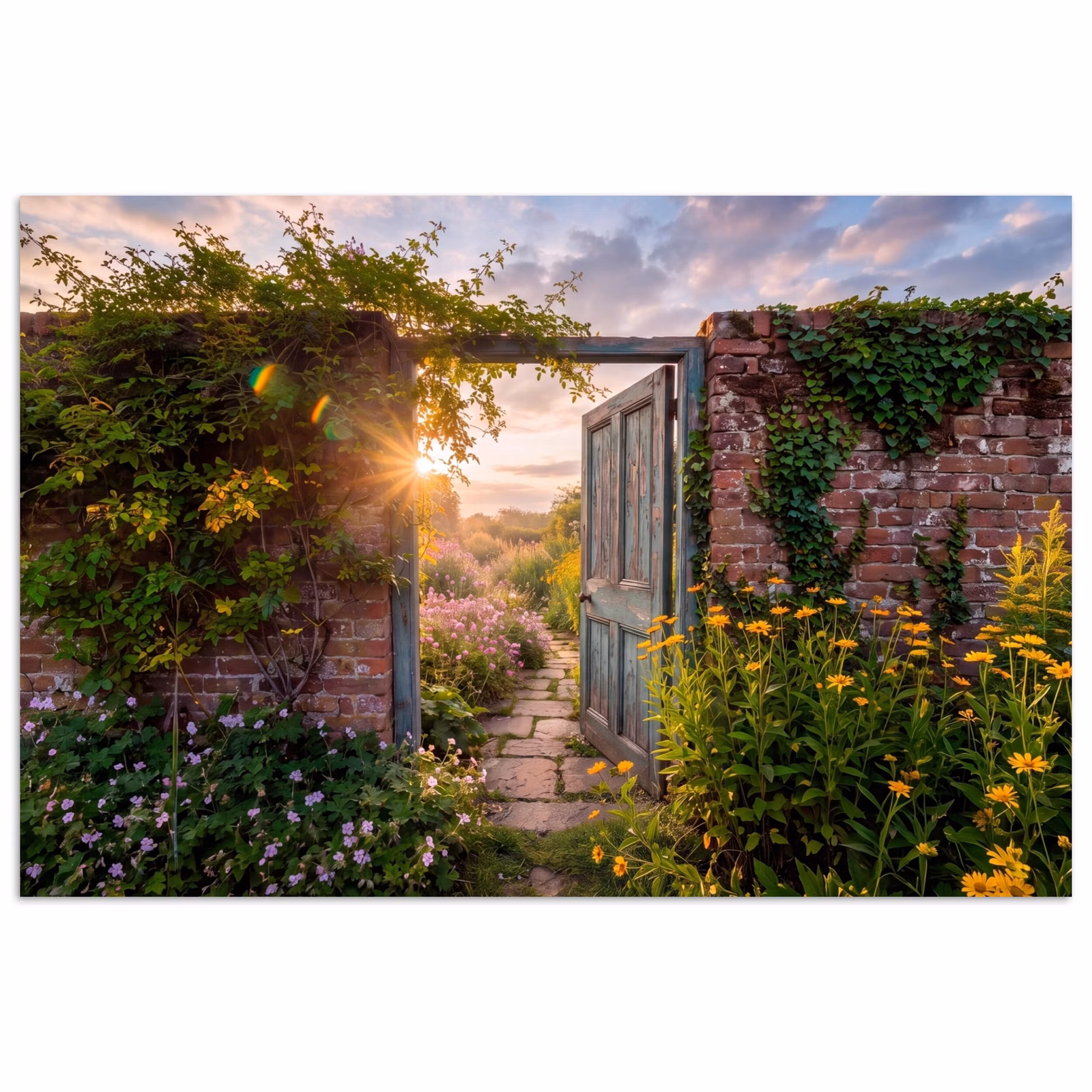 Poster - Tür – Garten – Natur — 1