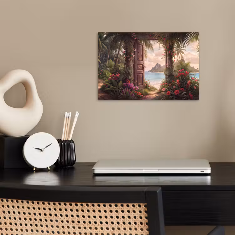 Poster - Tür – Strand – Natur — 2