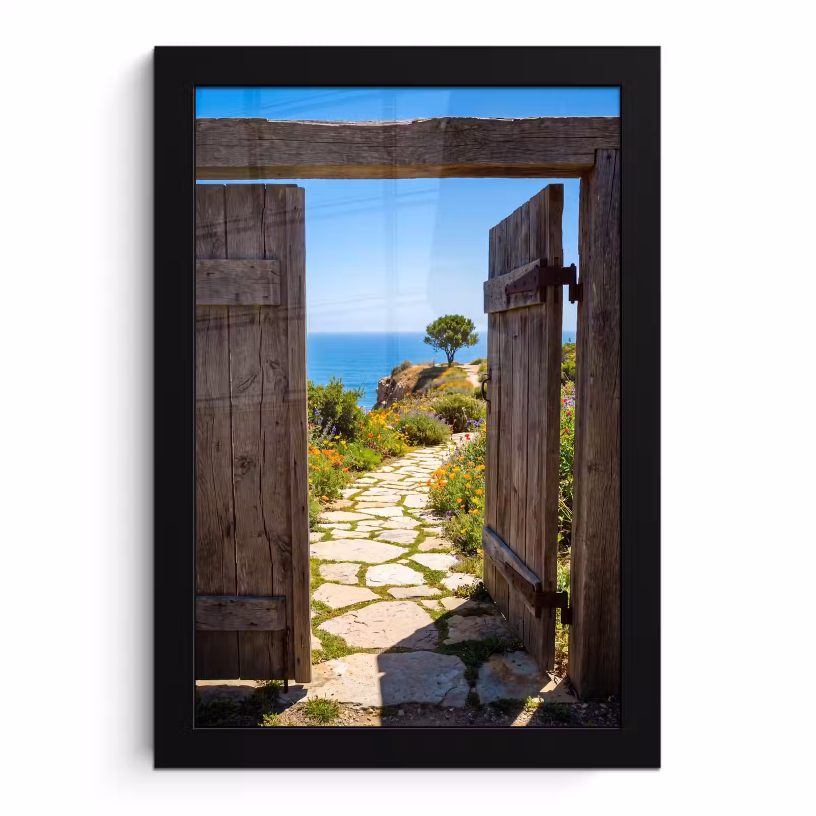 Bilder mit Rahmen - Tor – Weg – Meer — 1