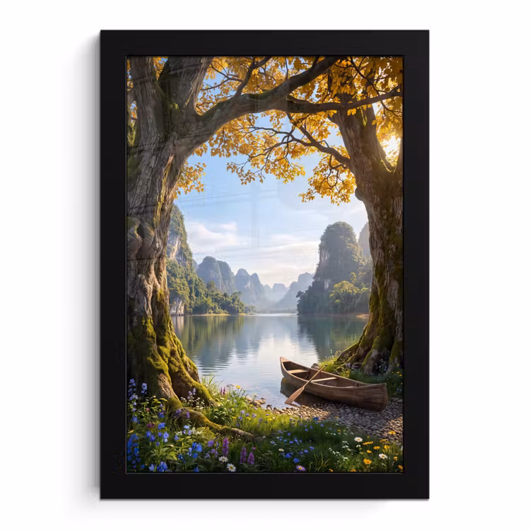 Bilder mit Rahmen - Natur – See – Berge — 1