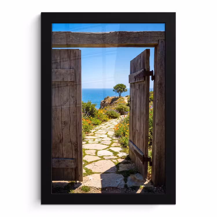 Bilder mit Rahmen - Tor – Weg – Meer — 1