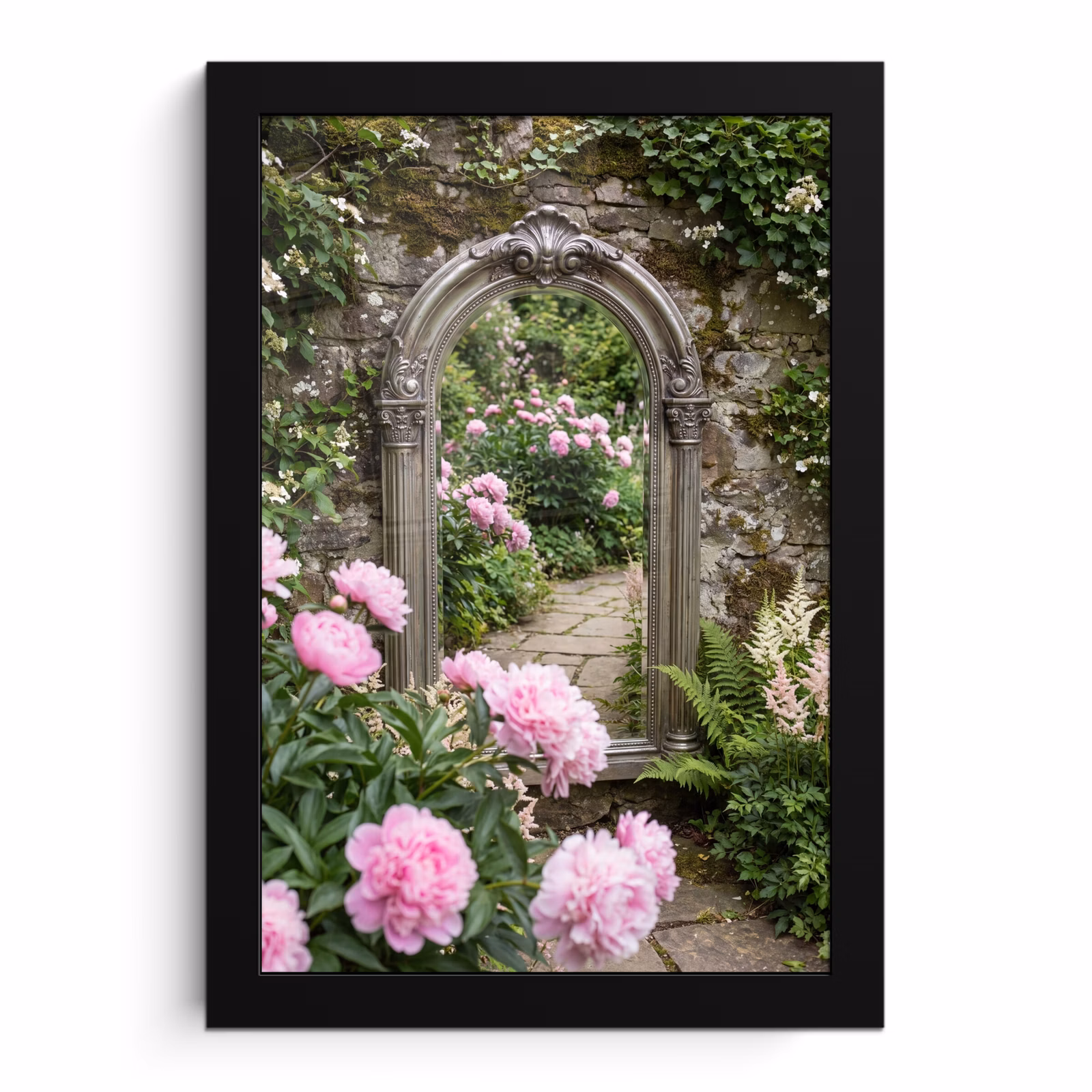 Bilder mit Rahmen - Spiegel – Garten – Blumen — 1