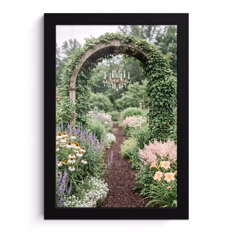 Bilder mit Rahmen - Bogen – Garten – Natur — 1