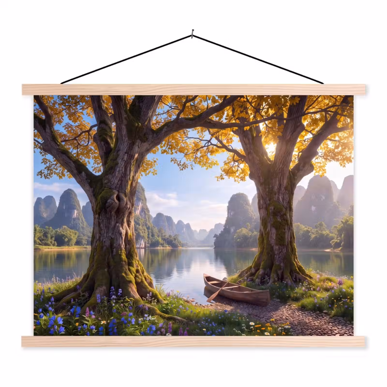 Stoffbild - Natur – See – Berge — 1
