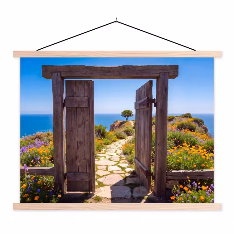 Stoffbild - Tor – Weg – Meer — 1